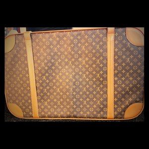 Vintage Louis Vuitton Leather Suitcase 36x24